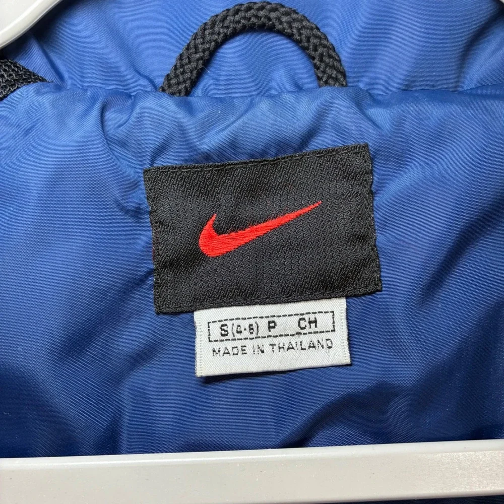 Vintage Nike Windbreaker Jacket Women S Blue Full Zip Nylon Mesh Lined 90s